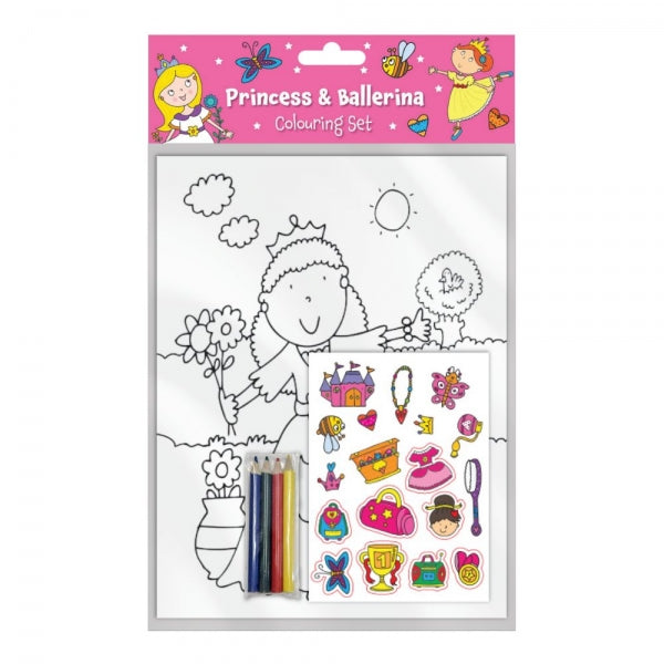 Princess & Ballerina Colouring Set