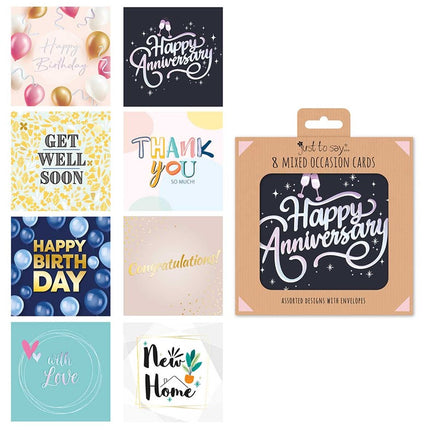 8 Mixed Occasion Cards