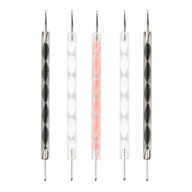 Nail Dotting Manicure Pens - 5 Pack
