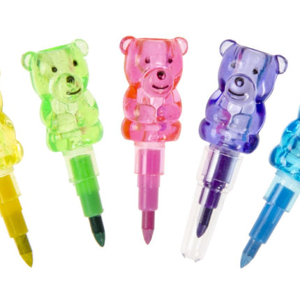 5 Bear Animal Swap Point Colouring Crayons
