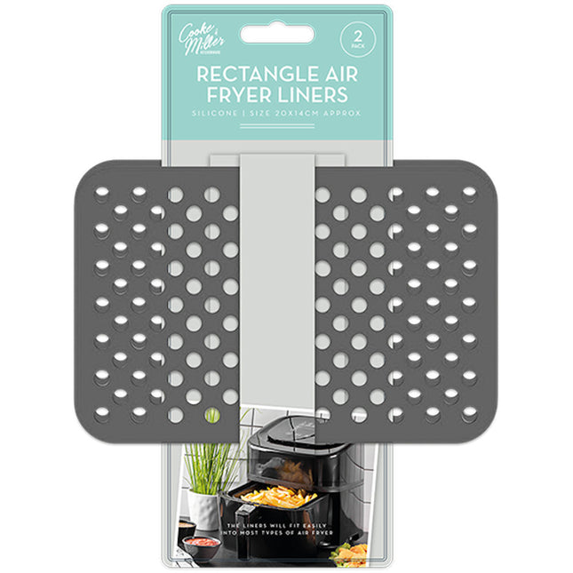 Air Fryer Rectangle Silicone Liners - 20cm