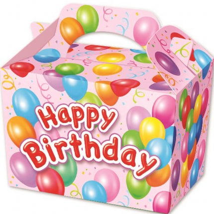 Pink Happy Birthday Boxes - 10 Pack