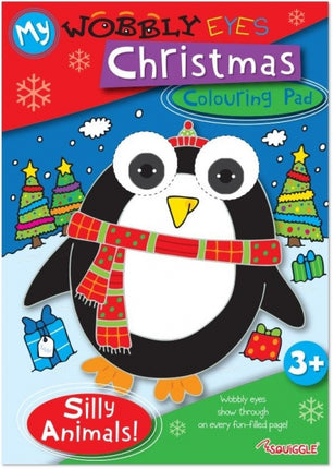 Christmas Wobbly Eyes Colouring Pad