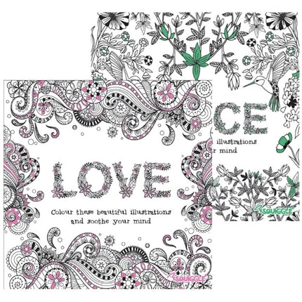 Peace Love Advanced Colouring Book