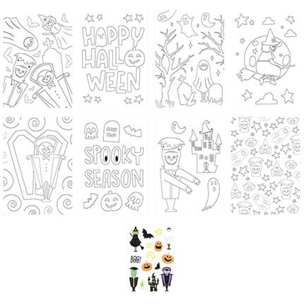Halloween Colouring Set