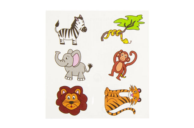 Wild Animal Tattoo Sheet - Single