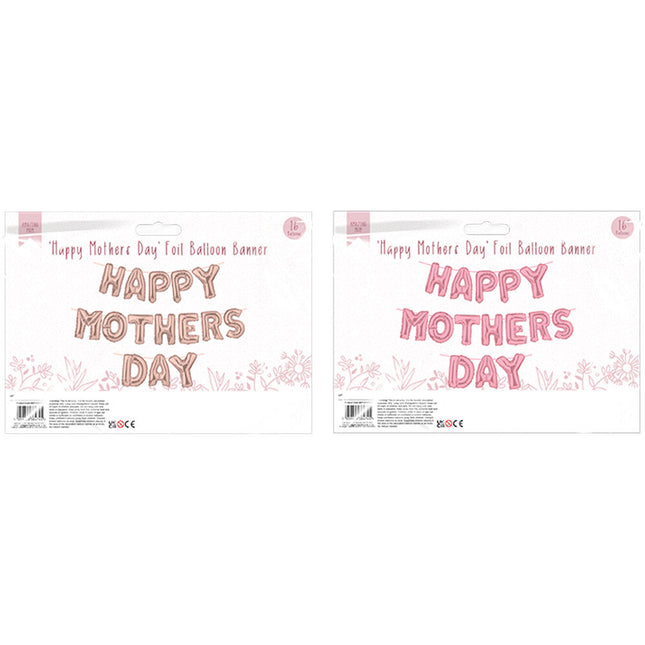 Happy Mothers Day Foil Balloon Banner