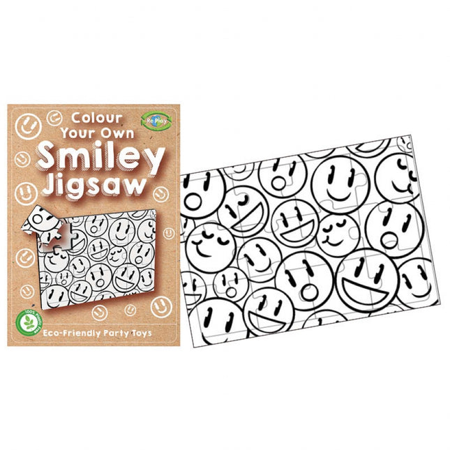 Re:Play Mini Happy Face Colour Your Own Jigsaw Puzzle (Single)