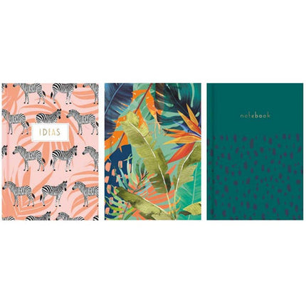 A5 Wild Ruled Hardback Book