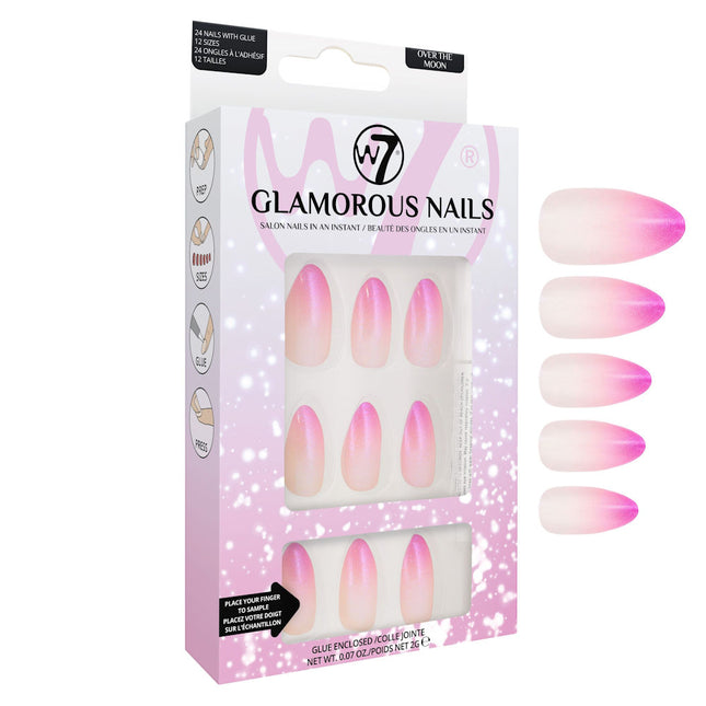 W7 Cosmetics Glamorous False Nails - Over The Moon