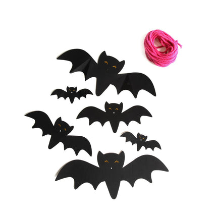 Hanging Bats DIY Decoration – 6 Pack