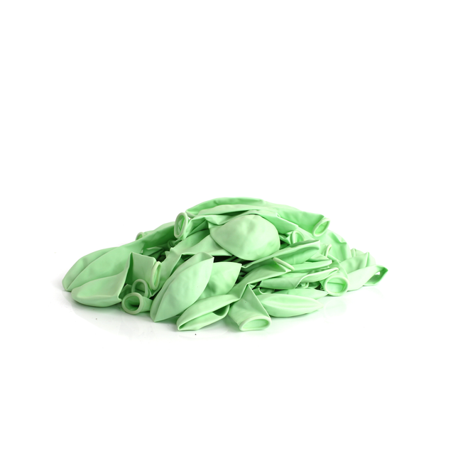 Pearlised Lime Green 7" Latex Balloons – 50 Pack