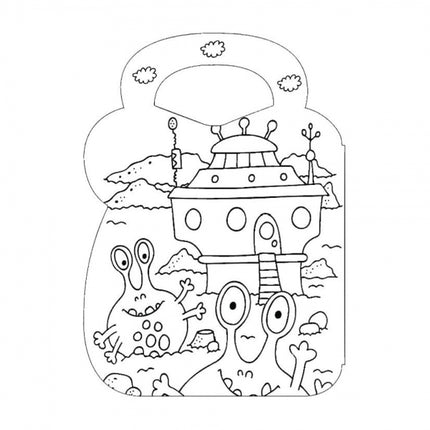 Animals/Monsters Colouring & Sticker Bag Book