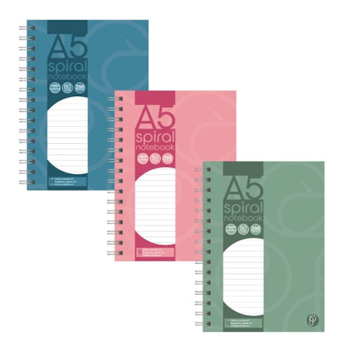 Premium A5 Spiral Notebook - Assorted