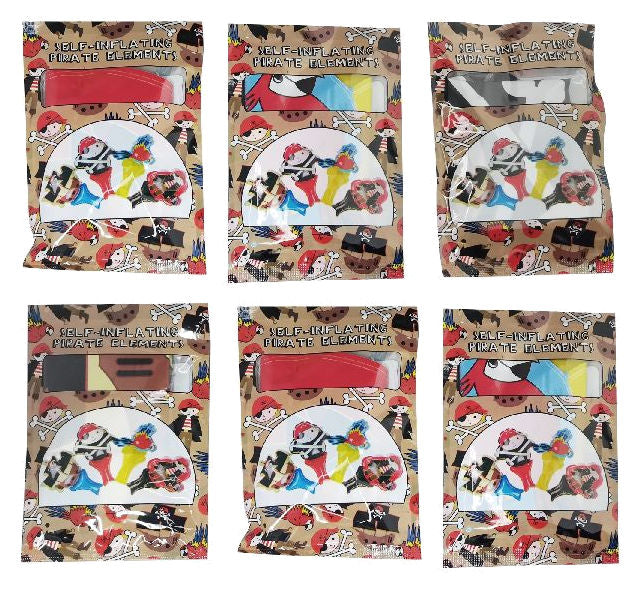 Pirate Self-Inflating Handheld Balloons - 6 Pack