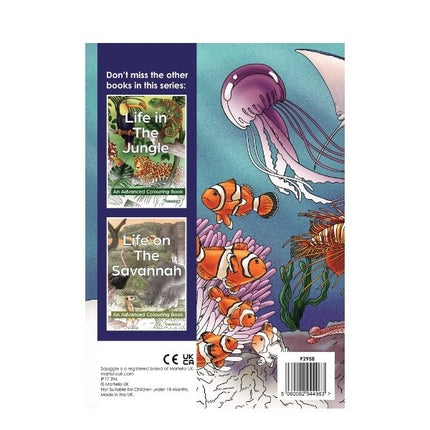 A4 Life in The Ocean Advanced Colouring Book
