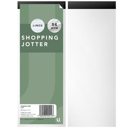 4 Lined Shopping Jotter Pads