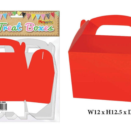 10 Red Treat Boxes
