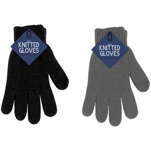 Men's Knitted Wool Gloves - Assorted