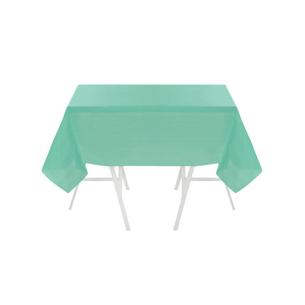 Green PVC Plastic Tablecover - 180cm x 110cm