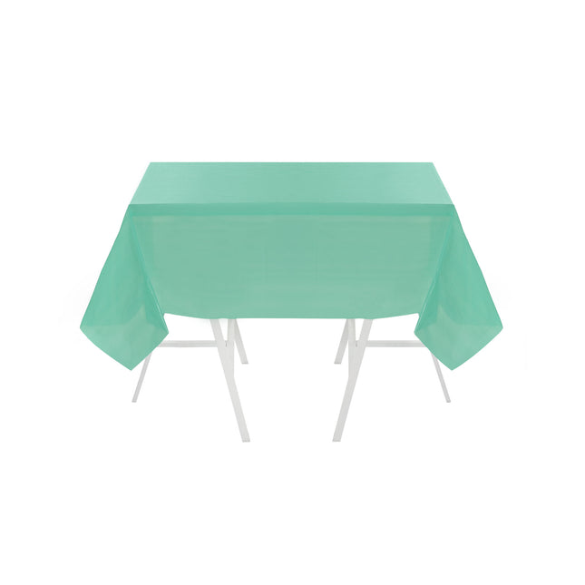 Green PVC Plastic Tablecover - 180cm x 110cm