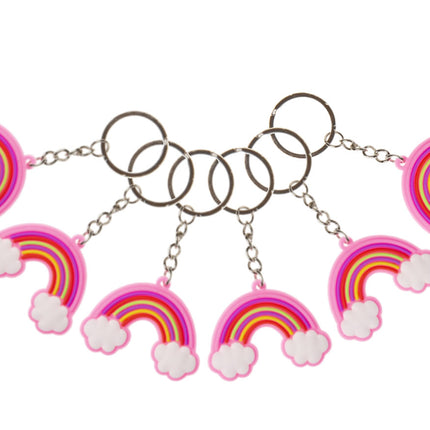 Rainbow Keychains - 6 Pack