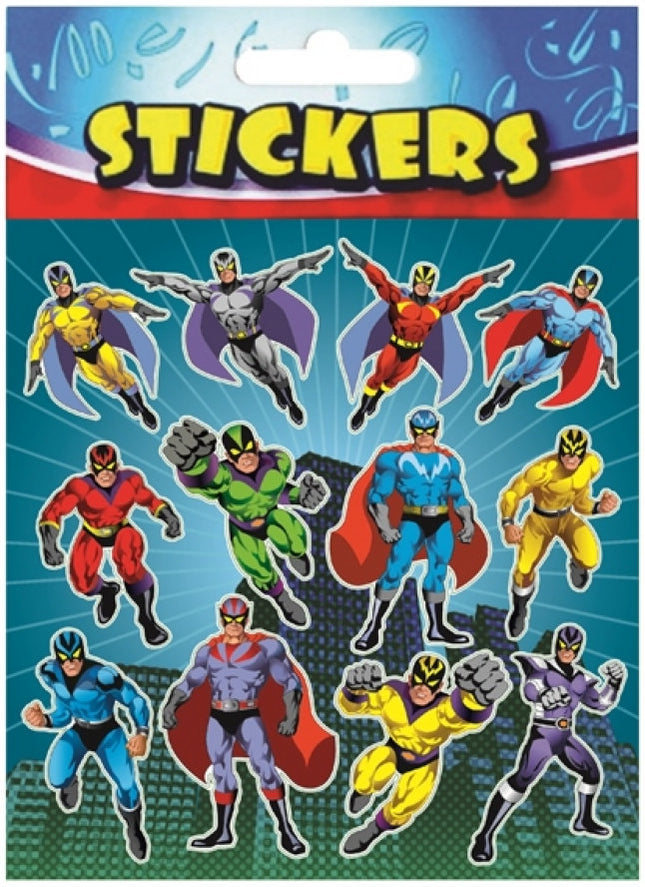 Super Hero Sticker Sheets - 6 Pack
