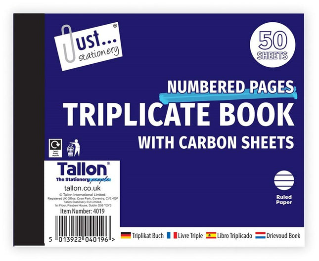 Small Triplicate Book & Carbon Sheet
