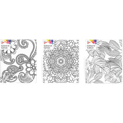 Colour-In 25cm x 30cm Canvas