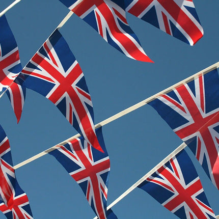 Union Jack 7m Triangle Flag Bunting