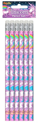 Unicorn Pencils - 6 Pack