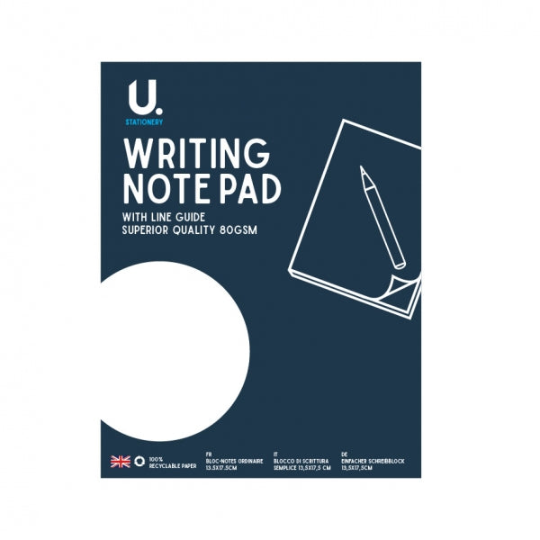 60 Sheet Plain Writing Note Pad