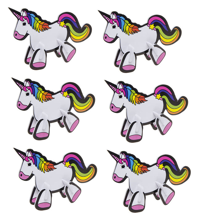 Unicorn 3D Puzzle Kits - 6 Pack