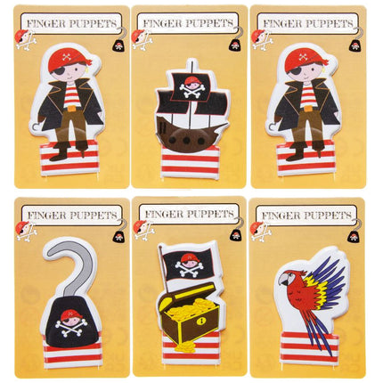 6 Pirate Finger Puppets