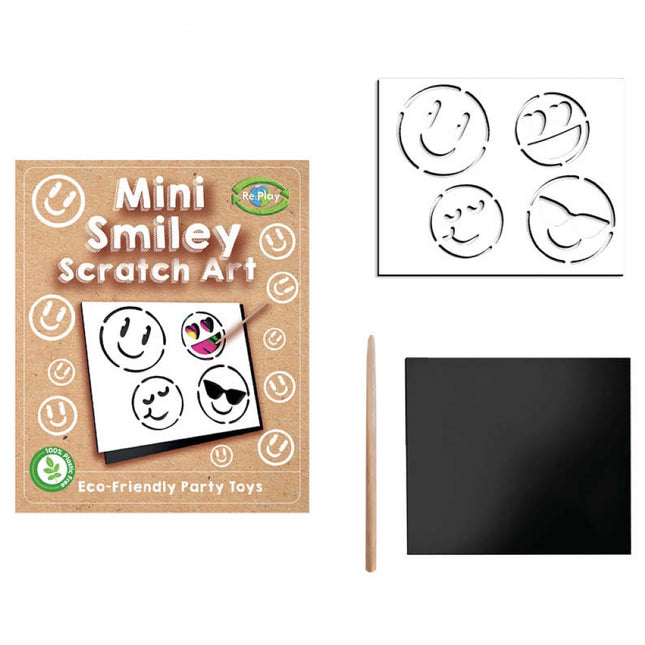 Mini Happy Face Scratch Art (Single)
