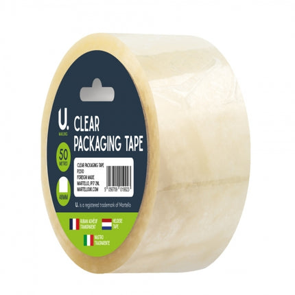 Clear 48mm x 50m Packing Tape Roll