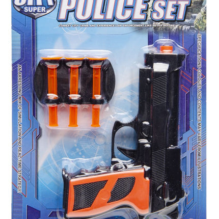 Black Police Crime Scene Toy Gun