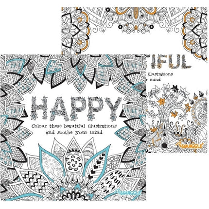Beautiful Happy Advanced Colouring Book
