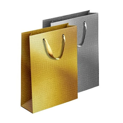 Gold/Silver Embossed Metallic Large Gift Bag