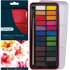 Water Colour Paint Palette - 24 Colours