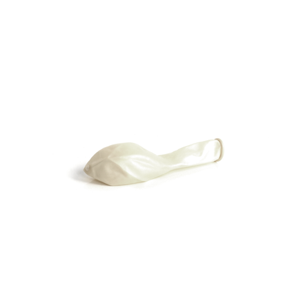 100 Pearlised Ivory 7" Latex Balloons