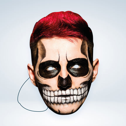 Day Of The Dead Man Red Party Mask