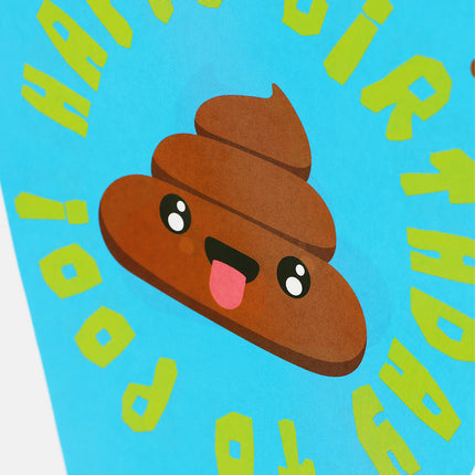 Emoji Poo Hanging Party Bunting - 2.7m