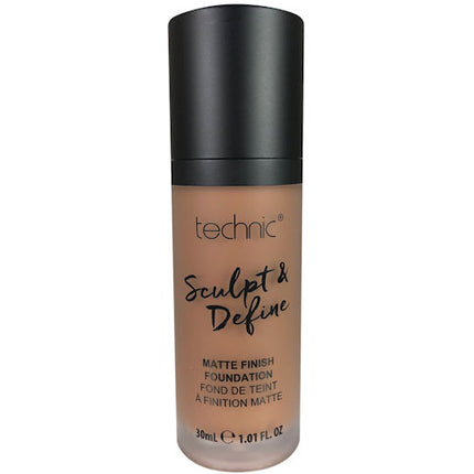 Technic Cosmetics Sculpt & Define Matte Finish Medium To Full Coverage Foundation - Chestnut