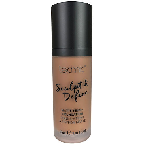 Technic Cosmetics Sculpt & Define Matte Finish Medium To Full Coverage Foundation - Chestnut