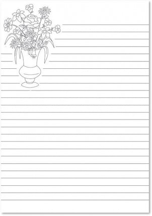 A5 Lined Doodle Notebook