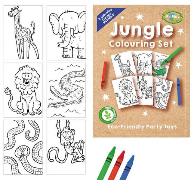 Jungle A6 Colouring Set (Single)