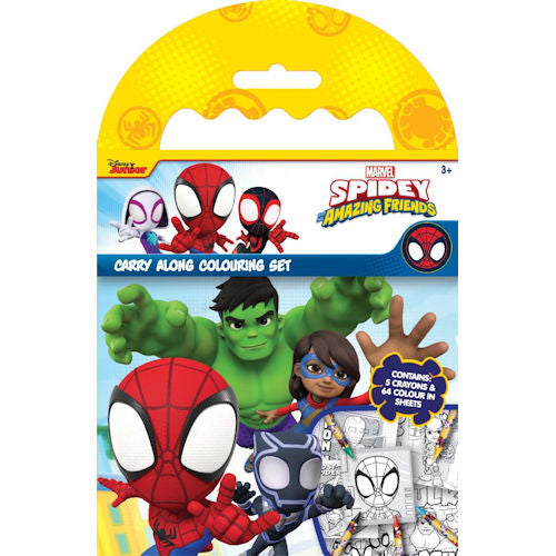 Spidey & Friends Carry Along Colouring Set