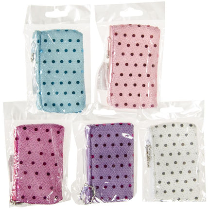 6 Rectangular Mini Glitter Purses