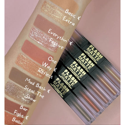 W7 Cosmetics Flash Matte Liquid Eyeshadow - One Way & Reflect